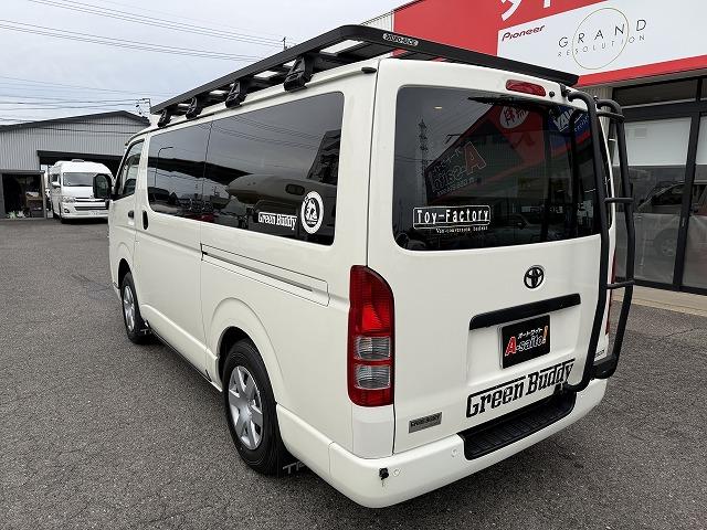 ハイエースバン トイファクトリー製グリーンバディ/ディーゼル4WD/電装パッケージ/2段ベッドマット/FFヒーター/TRDフロントスポイラー/ライノラックルーフラック・オーニング/リアラダー/トヨタTSS(33枚目)