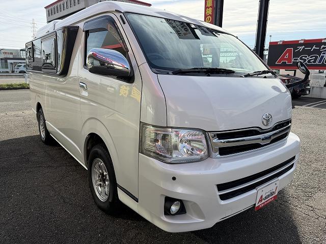 ハイエースワゴン 　トイファクトリー製ＺＡＲＡ／４ＷＤ／エアロソーラー／アウターウインドウ／コーナーセンサー／サブバッテリー／走行充電／８インチナビ／フリップダウンモニター（35枚目）