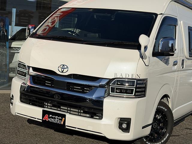 ハイエースバン 　トイファクトリー製バーデングランデ／カーサホームブラックエディション／ディーゼル／４ＷＤ／リチウム１５０Ａ／ダイキンエアコン／ソーラー／ＦＦヒーター／冷蔵庫／ＪＡＯＳアルミ／強化足回り／クルコン（2枚目）