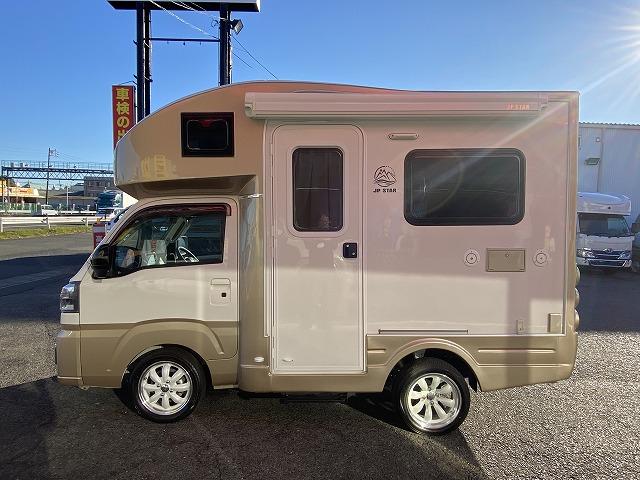ハイゼットトラック 　ＪＰスターＨＡＰＰＹ１＋／４ＷＤ／ワンオーナー車／１２Ｖエアコン／冷蔵庫／リチウムＢＴ４００ＡＨ／電子レンジ／前後スタビライザー／強化ショック＆リーフ／ＪＰオプションＡＷ／ＦＦヒーター／ソーラーパネル（10枚目）