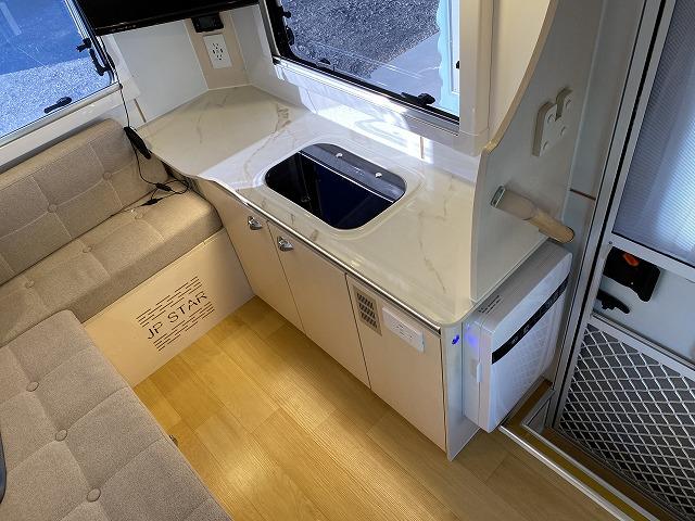 ハイゼットトラック 　ＪＰスターＨＡＰＰＹ１＋／４ＷＤ／ワンオーナー車／１２Ｖエアコン／冷蔵庫／リチウムＢＴ４００ＡＨ／電子レンジ／前後スタビライザー／強化ショック＆リーフ／ＪＰオプションＡＷ／ＦＦヒーター／ソーラーパネル（33枚目）