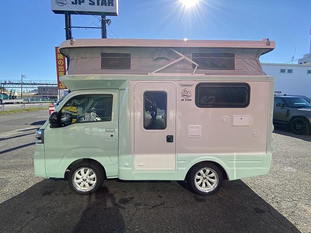 ハイゼットトラック JPスターHAPPY1プラスCITY/4WD/ポップアップルーフ車/12Vエアコン/冷蔵庫/リチウムBT200AH/JPWIDEホイール/エバスFFヒーター/ソーラーパネル/ステップライト(10枚目)