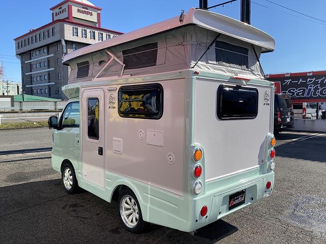 ハイゼットトラック JPスターHAPPY1プラスCITY/4WD/ポップアップルーフ車/12Vエアコン/冷蔵庫/リチウムBT200AH/JPWIDEホイール/エバスFFヒーター/ソーラーパネル/ステップライト(14枚目)