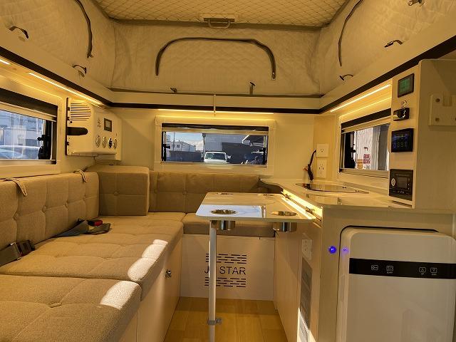 ハイゼットトラック JPスターHAPPY1プラスCITY/4WD/ポップアップルーフ車/12Vエアコン/冷蔵庫/リチウムBT200AH/JPWIDEホイール/エバスFFヒーター/ソーラーパネル/ステップライト(26枚目)