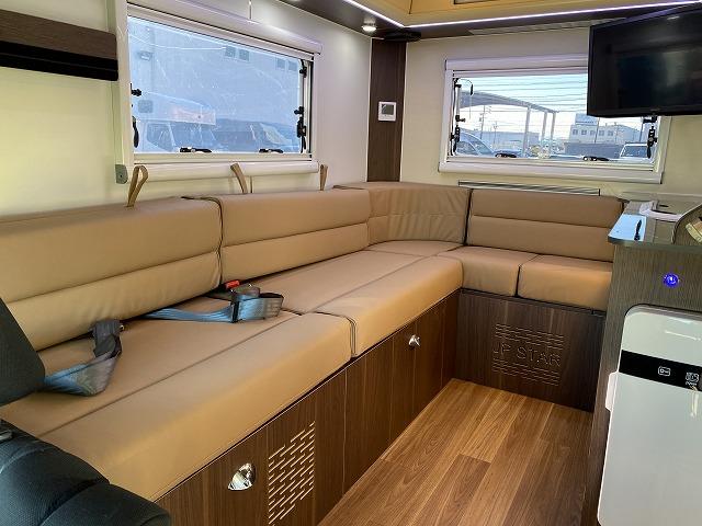 アトレー 　ＪＰスターＨＡＰＰＹ１ターボ／新車／４ＷＤ／ルームエアコン／リチウムＢＴ４００Ａｈ／１７５Ｗソーラーパネル／ベバストＦＦヒーター／２２Ｌ冷蔵庫／電動サイドオーニング／ＪＰスターワイドＡＷ／ＭＡＸＦＡＮ（35枚目）