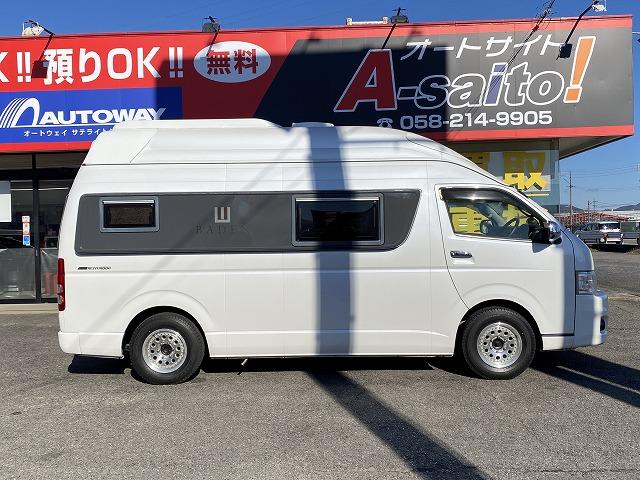 ハイエースバン 　トイファクトリー製バーデングランデ／アルタモーダ／４ＷＤ／エアサス／リアスタビライザー／エアロソーラー／ＦＦヒーター／シンク／冷蔵庫／サイドオーニング（32枚目）