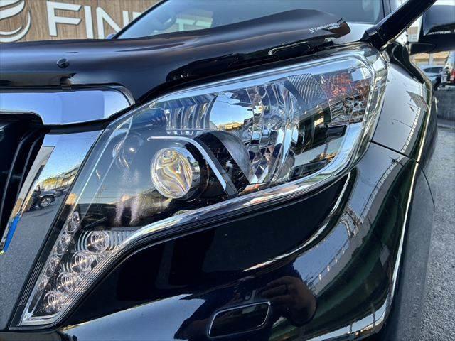ランドクルーザープラド TX Lパッケージ 4WD サンルーフ 禁煙車 バックカメラ クルーズコントロール Bluetooth 本革シート シートヒーター コーナーセンサー LEDヘッドライト メモリーナビ 3列シート フルセグ スマートキー(14枚目)