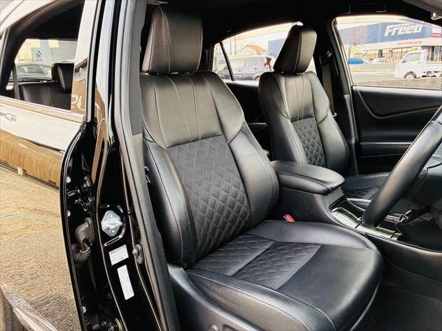 ハリアー プレミアム　グー故障診断実施済み　ＴＲＤエアロ　純正９型ナビ　クルーズコントロール　バックカメラ　禁煙車　衝突軽減ブレーキ　地デジＴＶ　ブルートゥース接続　ハーフレザー　パワーシート　電動リアゲート　ＬＥＤヘッド（8枚目）