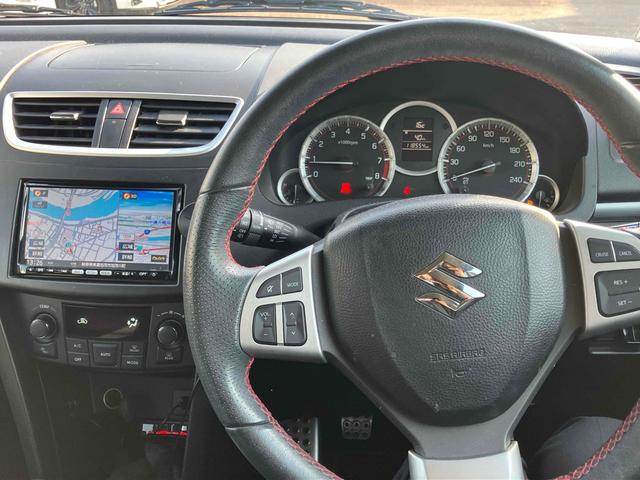 スイフトスポーツ ベースグレード　６ＭＴ　ナビ　ＴＶ　バックカメラ　純正エアロ　ＷＯＲＫ１７アルミ　ＲＳＲスプリング　Ｄ席ローポジションシートレール　ＨＩＤ（2枚目）