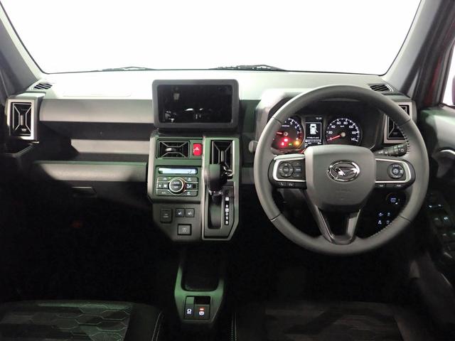 タフト G ダーククロムベンチャー オーディオレス 届出済未使用車 Bカメラ LEDオートヘッドライト スカイトップルーフ シートヒーター クルーズコントロール スマートアシスト ルーフレール 純正アルミホイール CVT スマートキー(18枚目)