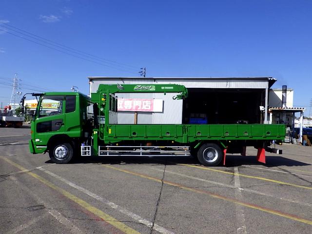 コンドル 　６．６トン　４段クレーン付き平ボディー　ラジコン　増トン　ワイド　ベッド付き　２．９３ｔ吊り　角足アウトリガー　フックイン　タダノ　２４４馬力　坂道発進補助装置　ＥＴＣ　６６００ｋｇ　６ＭＴ（4枚目）