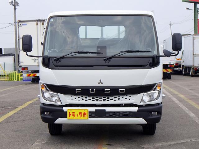 キャンター 　４．２５トン　平ボディ　アルミブロック　ワイド　超ロング　ハイルーフ　後期モデル　荷台床板張り　衝突軽減ブレーキ　車線逸脱警報　横滑り防止装置　ＡＳＲ　スマートキー　４２５０ｋｇ　５ＭＴ（3枚目）