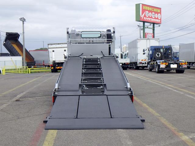デュトロ 　２．８トン　キャリアカー　２台積み　ハイグレード　リアサス圧縮　ハイジャッキ　ラジコン　チェーンウインチ　ステンレス工具箱　磁気サス運転席シート　衝突軽減ブレーキ　バックカメラ　２８００ｋｇ　６ＭＴ（7枚目）