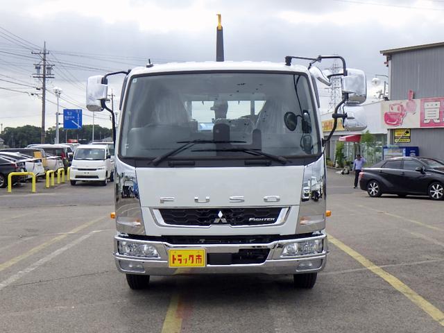 ファイター 　３．５トン　アームロール　脱着装置付きコンテナ専用車　ラダー付きバックステージ　衝突軽減ブレーキ　車線逸脱警報　横滑り防止装置　クルーズコントロール　ミラーヒーター　３５００ｋｇ　６ＭＴ（3枚目）
