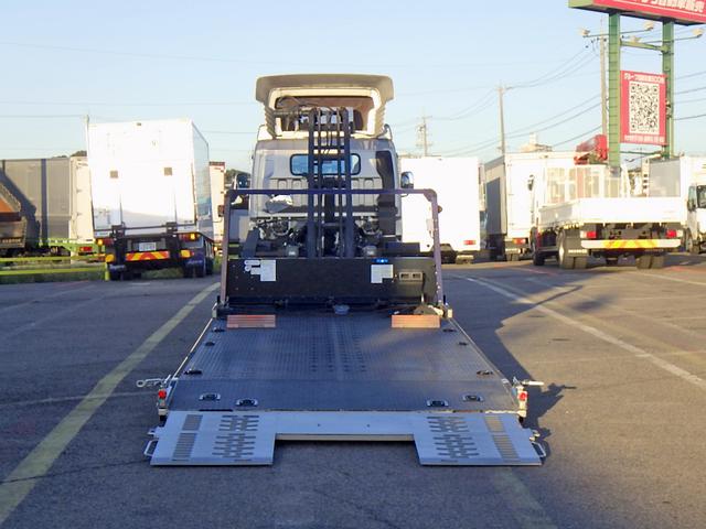 キャンター  3.5トン 1台積みキャリアカー カスタムグレード フルフラット ウインチ ラジコン ステンレス工具箱 純正エアディフレクター 車線逸脱警報 衝突軽減ブレーキ ナビTV ETC 3500kg AT(7枚目)