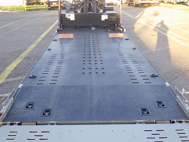 キャンター  3.5トン 1台積みキャリアカー カスタムグレード フルフラット ウインチ ラジコン ステンレス工具箱 純正エアディフレクター 車線逸脱警報 衝突軽減ブレーキ ナビTV ETC 3500kg AT(9枚目)