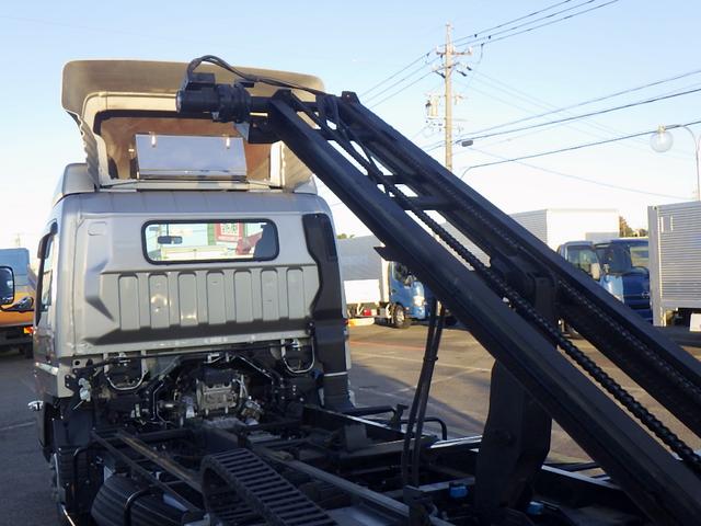 キャンター  3.5トン 1台積みキャリアカー カスタムグレード フルフラット ウインチ ラジコン ステンレス工具箱 純正エアディフレクター 車線逸脱警報 衝突軽減ブレーキ ナビTV ETC 3500kg AT(12枚目)