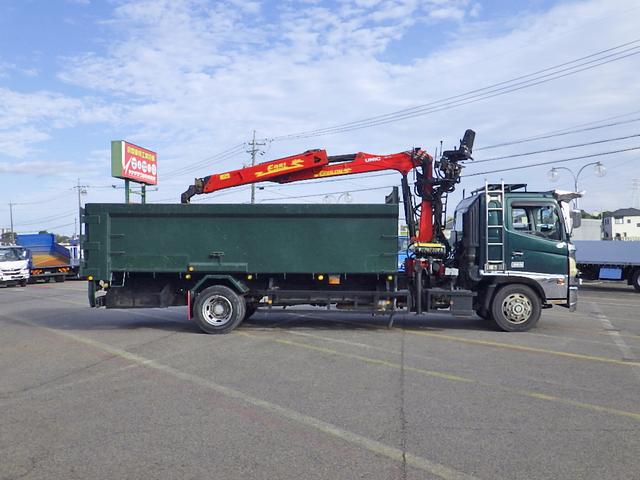 ヒノレンジャー 　４．９トン　３段クレーン　グラップル付　増トン　スクラップ運搬車　トップシート　ＨＡＲＤＯＸコンテナ　総荷重２．９８ｔ／２．９ｍ　　作業半径７．６２ｍ　坂道補助　保証書　４９００ｋｇ　６ＭＴ（5枚目）