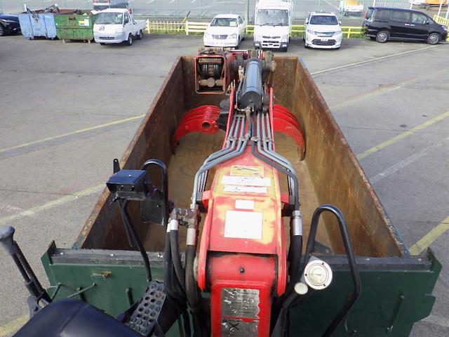 ヒノレンジャー 　４．９トン　３段クレーン　グラップル付　増トン　スクラップ運搬車　トップシート　ＨＡＲＤＯＸコンテナ　総荷重２．９８ｔ／２．９ｍ　　作業半径７．６２ｍ　坂道補助　保証書　４９００ｋｇ　６ＭＴ（15枚目）