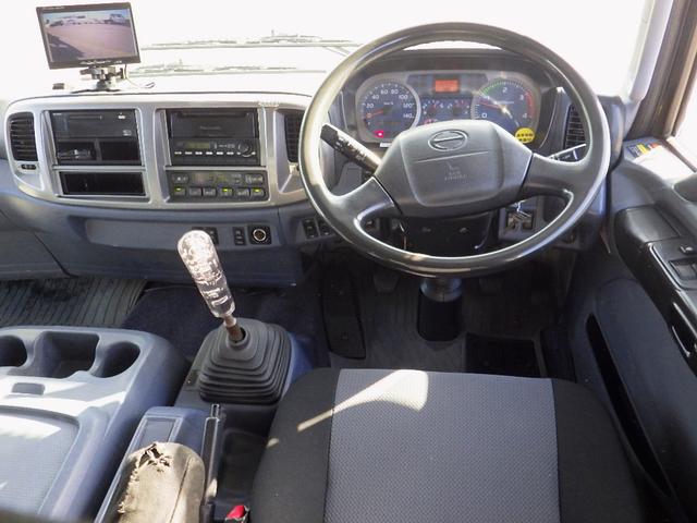 ヒノレンジャー 　４．９トン　３段クレーン　グラップル付　増トン　スクラップ運搬車　トップシート　ＨＡＲＤＯＸコンテナ　総荷重２．９８ｔ／２．９ｍ　　作業半径７．６２ｍ　坂道補助　保証書　４９００ｋｇ　６ＭＴ（22枚目）