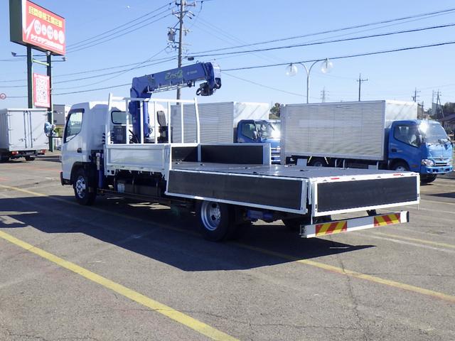 キャンター 2.95トン 3段クレーン ワイド 超々ロング リアジャッキ 2.93t吊 ラジコン フックイン 差し違いアウトリガー リアアウトリガー付 床鉄板 5方開 あおり中間支柱外し可 2950kg 5MT(34枚目)