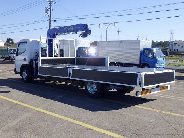 キャンター 2.95トン 3段クレーン ワイド 超々ロング リアジャッキ 2.93t吊 ラジコン フックイン 差し違いアウトリガー リアアウトリガー付 床鉄板 5方開 あおり中間支柱外し可 2950kg 5MT(35枚目)