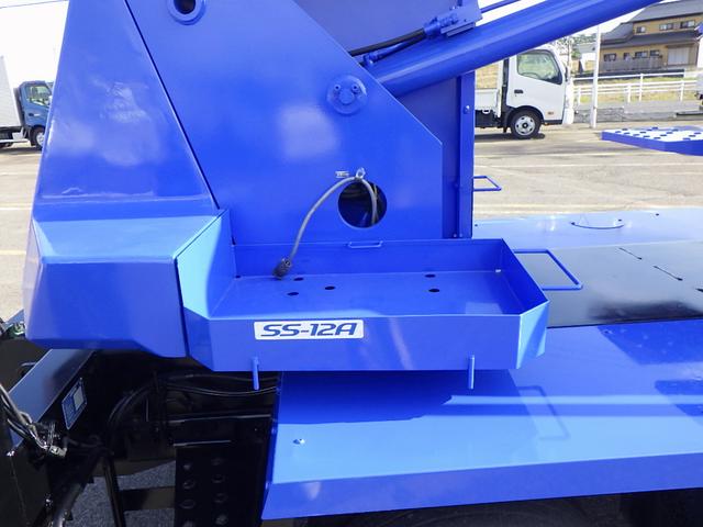 デュトロ 高所作業車 12m 鉄バケット フロント収納式 作業床高さ11.9m 積載荷重200kg アワメーター1736h 坂道発進補助装置 電動パーキングブレーキ 左電格ミラー ETC 3人乗 5MT(46枚目)