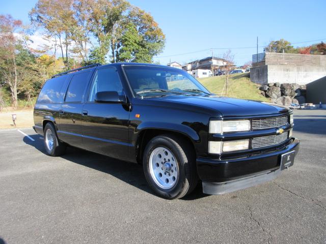 シボレーサバーバン ベースグレード　新車並行車　１オーナー　実走行６５３００マイル　４５４ビックブロックエンジン７．４Ｌ　カーファックス付き　同色ブラックＮＥＷペイント　１ナンバー登録　ローダウンＣノッチ　社外ＡＷ　ベンチシート（12枚目）