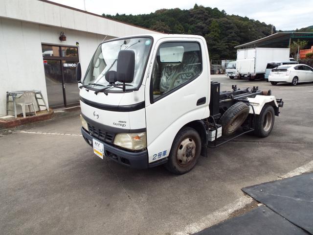 デュトロ 　ＮＯＸ適合３ｔフックロール　アームロール　４ＷＤ　ダンプ　日野　デュトロ（2枚目）