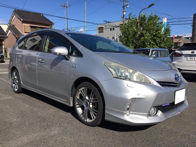 プリウスアルファ G ドライブレコーダー ETC バックカメラ ナビ TV クリアランスソナー オートクルーズコントロール アルミホイール ヘッドライトウォッシャー スマートキー 電動格納ミラー CVT 盗難防止システム(2枚目)