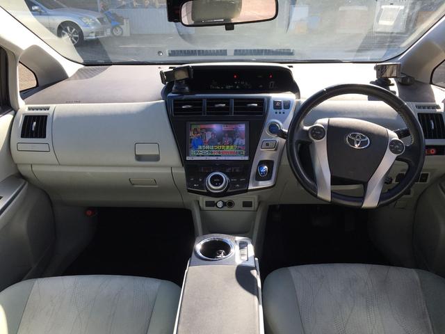 プリウスアルファ G ドライブレコーダー ETC バックカメラ ナビ TV クリアランスソナー オートクルーズコントロール アルミホイール ヘッドライトウォッシャー スマートキー 電動格納ミラー CVT 盗難防止システム(4枚目)