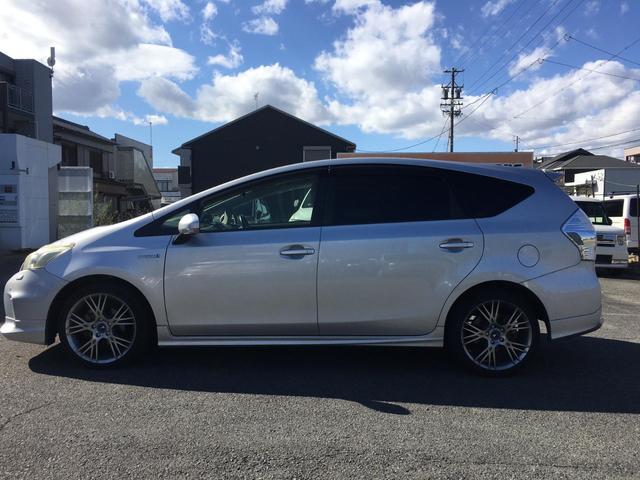 プリウスアルファ G ドライブレコーダー ETC バックカメラ ナビ TV クリアランスソナー オートクルーズコントロール アルミホイール ヘッドライトウォッシャー スマートキー 電動格納ミラー CVT 盗難防止システム(6枚目)