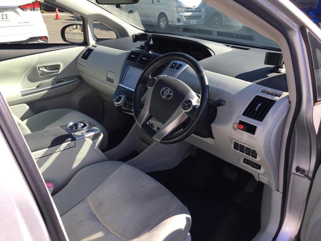 プリウスアルファ G ドライブレコーダー ETC バックカメラ ナビ TV クリアランスソナー オートクルーズコントロール アルミホイール ヘッドライトウォッシャー スマートキー 電動格納ミラー CVT 盗難防止システム(9枚目)