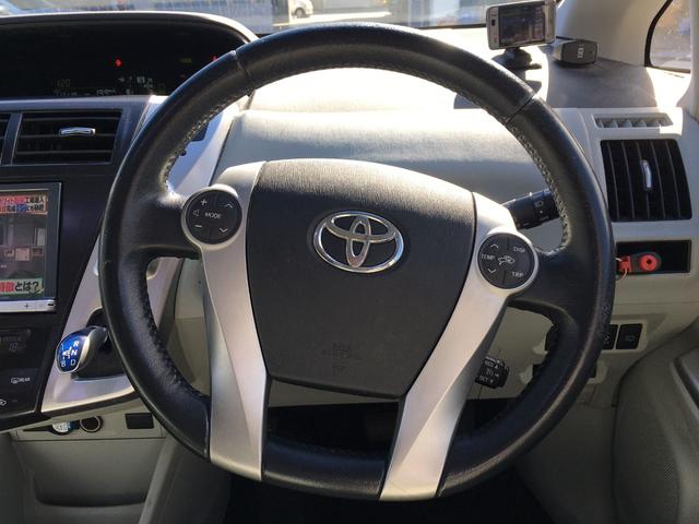 プリウスアルファ G ドライブレコーダー ETC バックカメラ ナビ TV クリアランスソナー オートクルーズコントロール アルミホイール ヘッドライトウォッシャー スマートキー 電動格納ミラー CVT 盗難防止システム(16枚目)