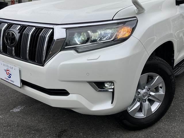 ランドクルーザープラド ＴＸ　“Ｌパッケージ”　禁煙車　サンルーフ　アルパイン９型ナビＢＩＧＸ　黒革　シートヒーター／クーラー　ＬＥＤヘッドライト　ルーフレール　バックカメラ　ＥＴＣ　パワーシート　クルーズコントロール　ドラレコ　純正１７インチＡＷ（18枚目）