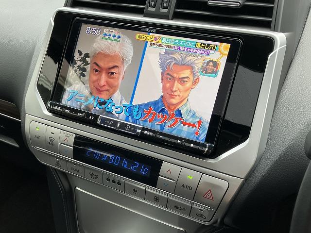 ランドクルーザープラド ＴＸ　“Ｌパッケージ”　禁煙車　サンルーフ　アルパイン９型ナビＢＩＧＸ　黒革　シートヒーター／クーラー　ＬＥＤヘッドライト　ルーフレール　バックカメラ　ＥＴＣ　パワーシート　クルーズコントロール　ドラレコ　純正１７インチＡＷ（30枚目）