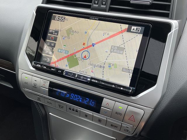 ランドクルーザープラド ＴＸ　“Ｌパッケージ”　禁煙車　サンルーフ　アルパイン９型ナビＢＩＧＸ　黒革　シートヒーター／クーラー　ＬＥＤヘッドライト　ルーフレール　バックカメラ　ＥＴＣ　パワーシート　クルーズコントロール　ドラレコ　純正１７インチＡＷ（33枚目）