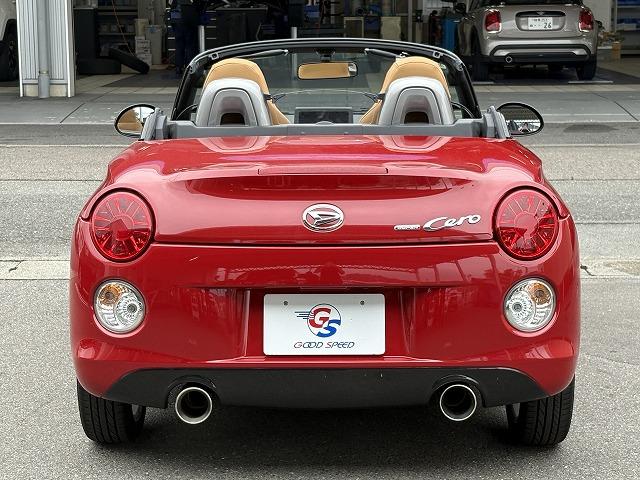 コペン セロ　禁煙車　６速マニュアル　ターボ　シートヒーター　ＥＴＣ　純正１６インチアルミ　プッシュスタート　オートエアコン　電動格納ミラー　ＧＴスペックアルミペダル　フォグランプ　社外足回り　社外マフラー（36枚目）
