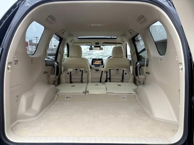 ランドクルーザープラド TX 禁煙車 サンルーフ ケンウッド9型ナビ フルセグTV ETC 前後ドラレコ バックカメラ Clazzioシートカバー クルーズコントロール トヨタセーフティセンス LEDヘッド 純正17インチAW(13枚目)