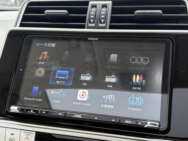 ランドクルーザープラド TX 禁煙車 サンルーフ ケンウッド9型ナビ フルセグTV ETC 前後ドラレコ バックカメラ Clazzioシートカバー クルーズコントロール トヨタセーフティセンス LEDヘッド 純正17インチAW(32枚目)