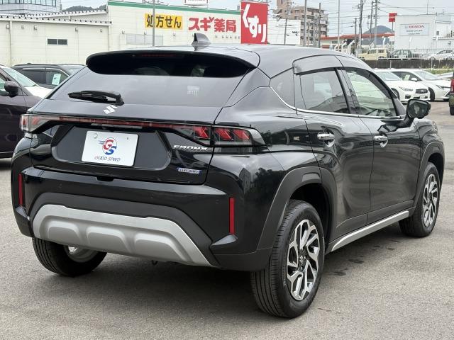 フロンクス ベースグレード　禁煙車　全周囲カメラ　純正ナビ　フルセグＴＶ　ハーフレザーシート　ＥＴＣ　シートヒーター　追従クルーズコントロール　ＢＳＭ　ＬＥＤヘッドライト　Ｑｉ充電　ＥＴＣ　純正１６インチアルミ　プッシュスタート（78枚目）
