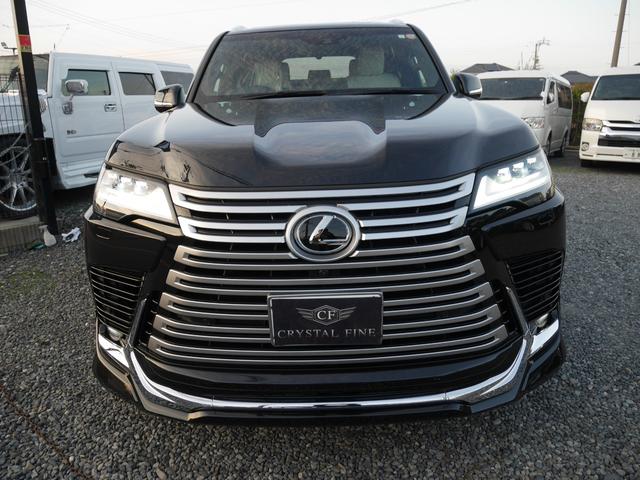 LX LX600 モデリスタエアロ オプション22インチアルミ マークレビンソン ホワイトレザー サンルーフ 寒冷地仕様 クールボックス デジタルインナーミラー 置くだけ充電 3眼LEDヘッド ドラレコ 7人乗り(3枚目)