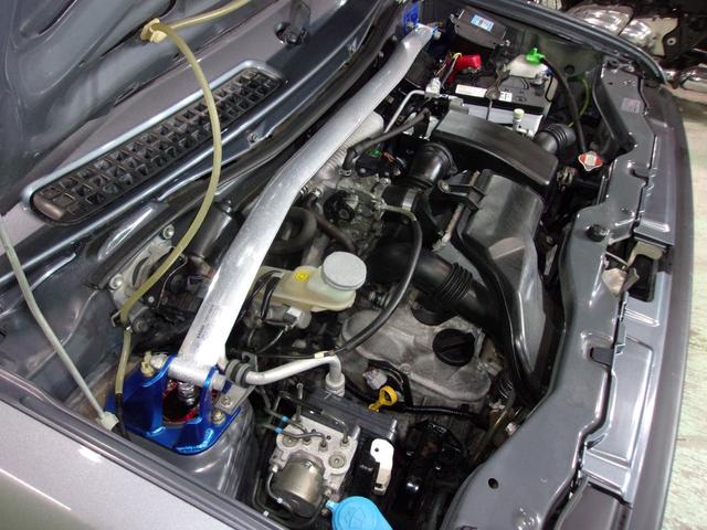 アルトラパン ＳＳ　５速ミッション／メモリーナビ／Ｂｌｕｅｔｏｏｔｈ／ＥＴＣ／車高調／タワーバー／スズキスポーツマフラー／モモステ／キーレス／買取車（32枚目）