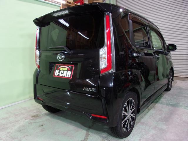 ムーヴ カスタム　Ｘ　ハイパーＳＡＩＩ　ＳＤナビ地デジ／Ｂｌｕｅｔｏｏｔｈ／バックカメラ／スマートキー／プッシュスタート／衝突軽減ブレーキ／ＬＥＤヘッドライト／フォグランプ／黒ハーフレザーシート／エコアイドル／ワンオーナー／禁煙車（62枚目）