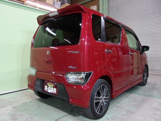 ワゴンRスティングレー ハイブリッドT ターボ/SDナビ地デジ/Bluetooth/衝突軽減ブレーキ/LEDヘッドライト&フォグランプ/クルーズコントロール/シートヒーター/サイドエアバック/アイドリングストップ/バックソナー/禁煙車(2枚目)