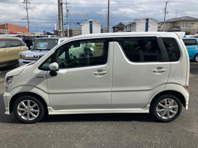 ワゴンＲ ハイブリッドＦＺ　衝突軽減ブレーキ　レーンキープアシスト　ナビＴＶ　バックカメラ　ＬＥＤヘッドライト　オートライト　フルオートエアコン　スマートキー　ＡＢＳ　電格ドアミラー付（8枚目）