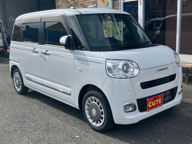 ムーヴキャンバス セオリーＧ　衝突軽減ブレーキ　両側オートスライドドア　前後ソナー　オートハイビーム　車線逸脱警報　ＬＥＤヘッド　オートハイビーム　シートヒーター　サイドエアバッグ（3枚目）