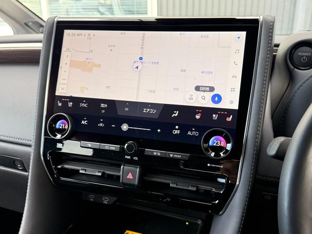 アルファードハイブリッド エグゼクティブラウンジ　モデリスタエアロ　グリルカバー　ツインムーンルーフ　デジタルインナーミラー　ヘッドアップディスプレイ　１３．２インチフリップダウンモニター　電動リアゲート　ブラインドスポットモニター（6枚目）