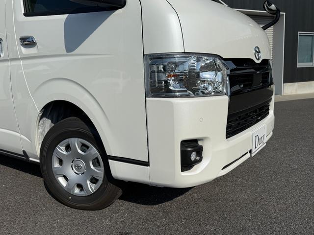 ハイエースバン スーパーGL ダークプライムII ALPINE11型フローティングナビ パノラミックビューモニター デジタルミラー 寒冷地仕様 プロジェクター式LEDヘッド AC100V フルセグTV Bluetooth 純正15インチアルミ(13枚目)