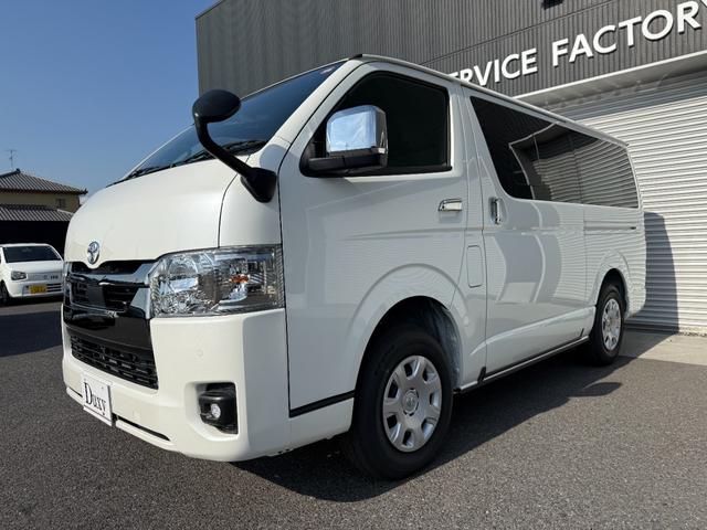 ハイエースバン スーパーGL ダークプライムII ALPINE11型フローティングナビ パノラミックビューモニター デジタルミラー 寒冷地仕様 プロジェクター式LEDヘッド AC100V フルセグTV Bluetooth 純正15インチアルミ(15枚目)